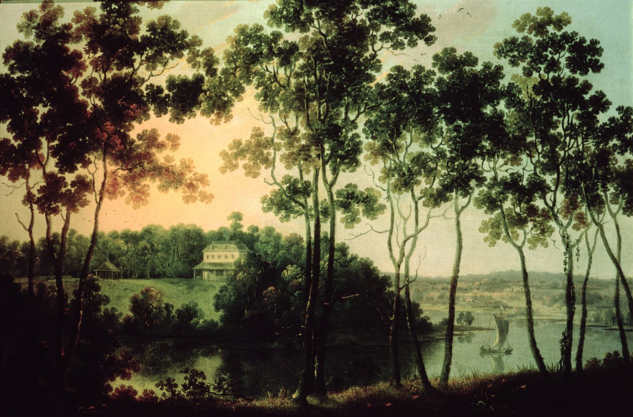 Fairmount og Schuylkill River, 1800 av William Groombridge