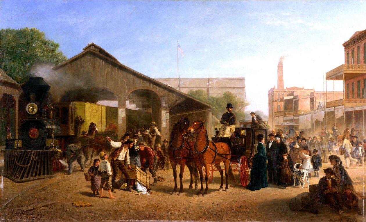 Sacramento jernbanestasjon av William Hahn