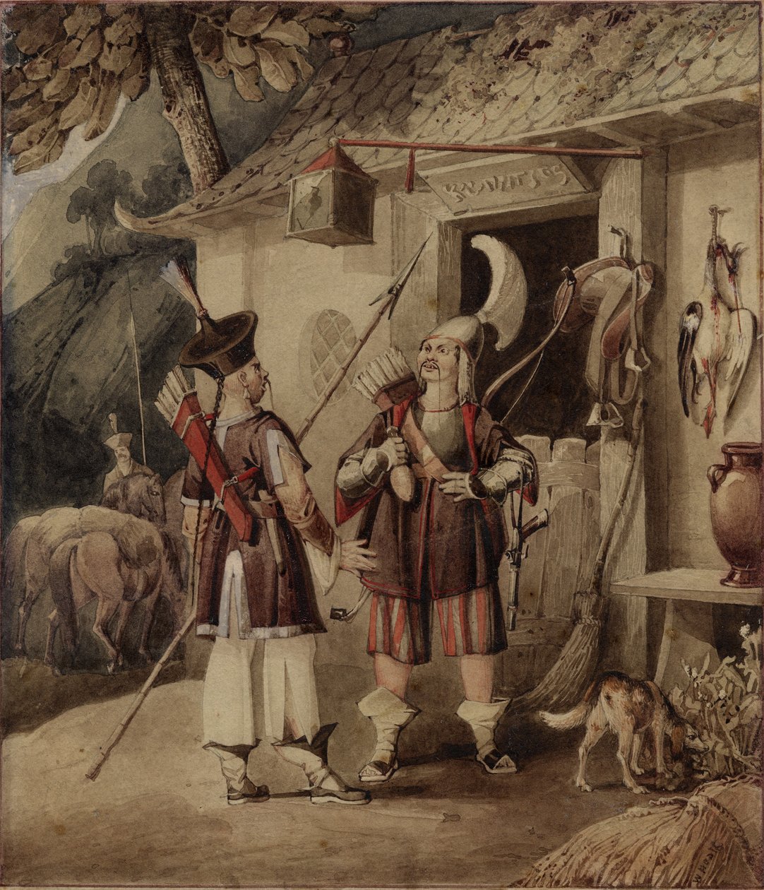 Kinesiske tartarer i krigsdrakten av William Heath