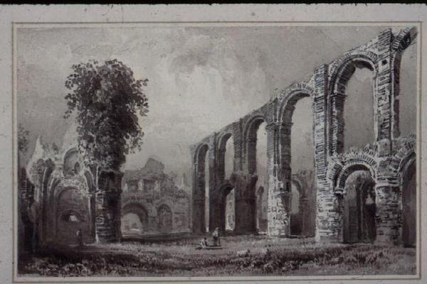 St. Botolphs Priory, Colchester, Essex av William Henry Bartlett