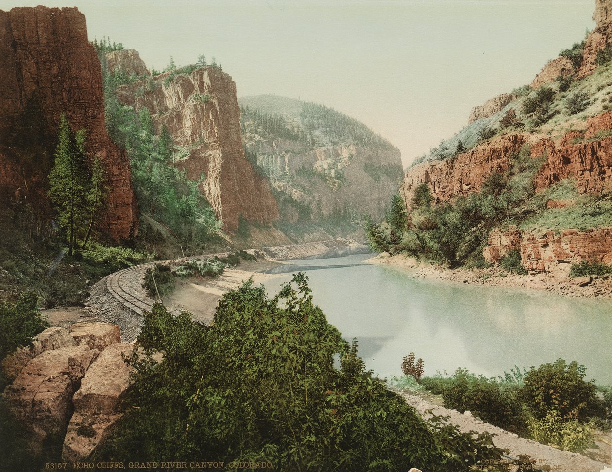 Echo Cliffs, Grand River Canyon, Colorado, ca. 1880 av William Henry Jackson