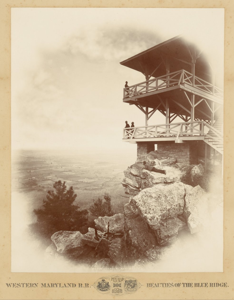 Nord fra High Rock, Pen-Mar av William Henry Jackson