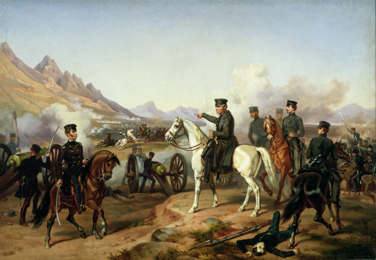 General Zachary Taylor i slaget ved Buena Vista i 1847 av William Henry Powell
