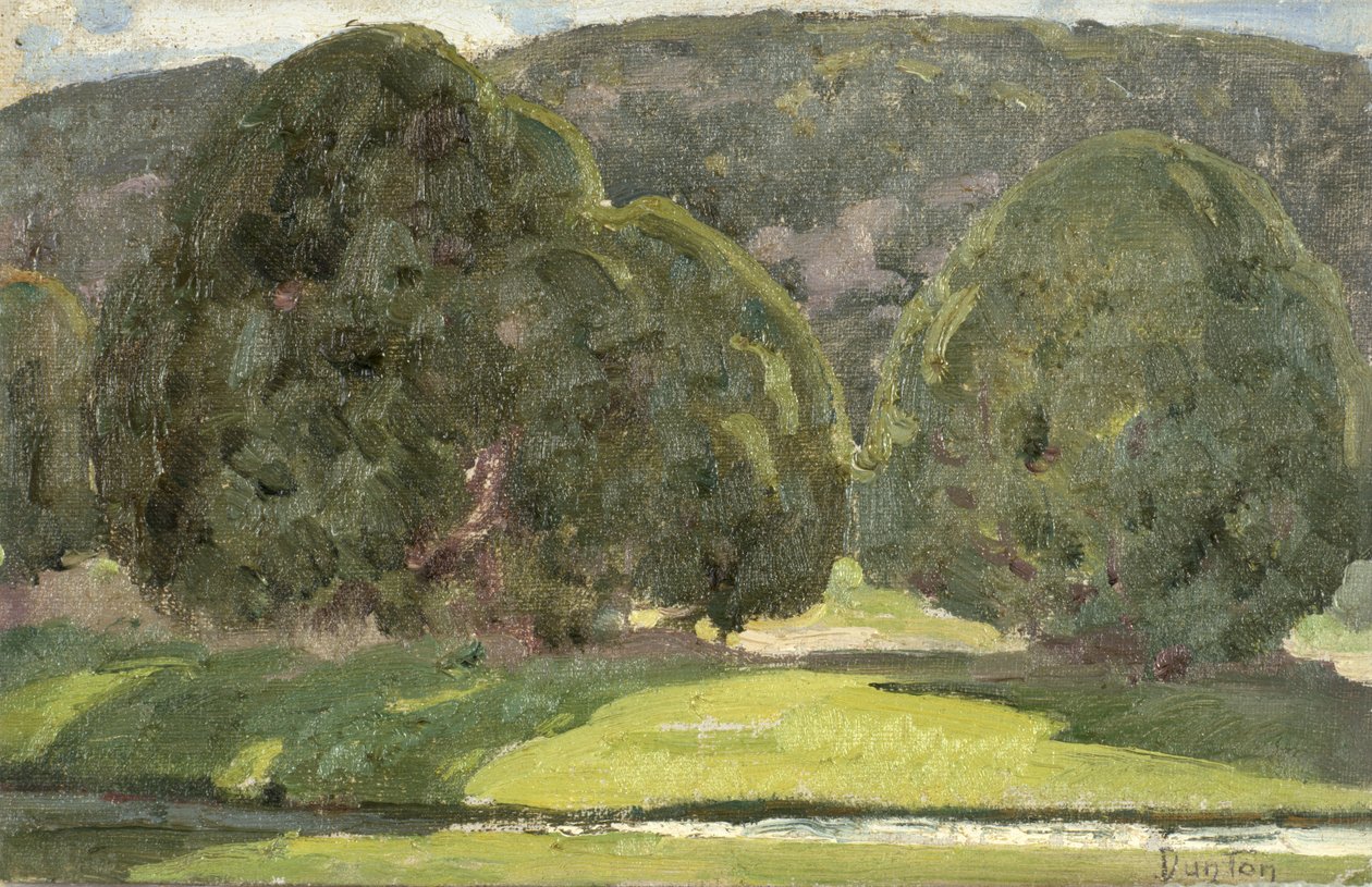 Sollys og sedertre, ca. 1933 av William Herbert Buck Dunton