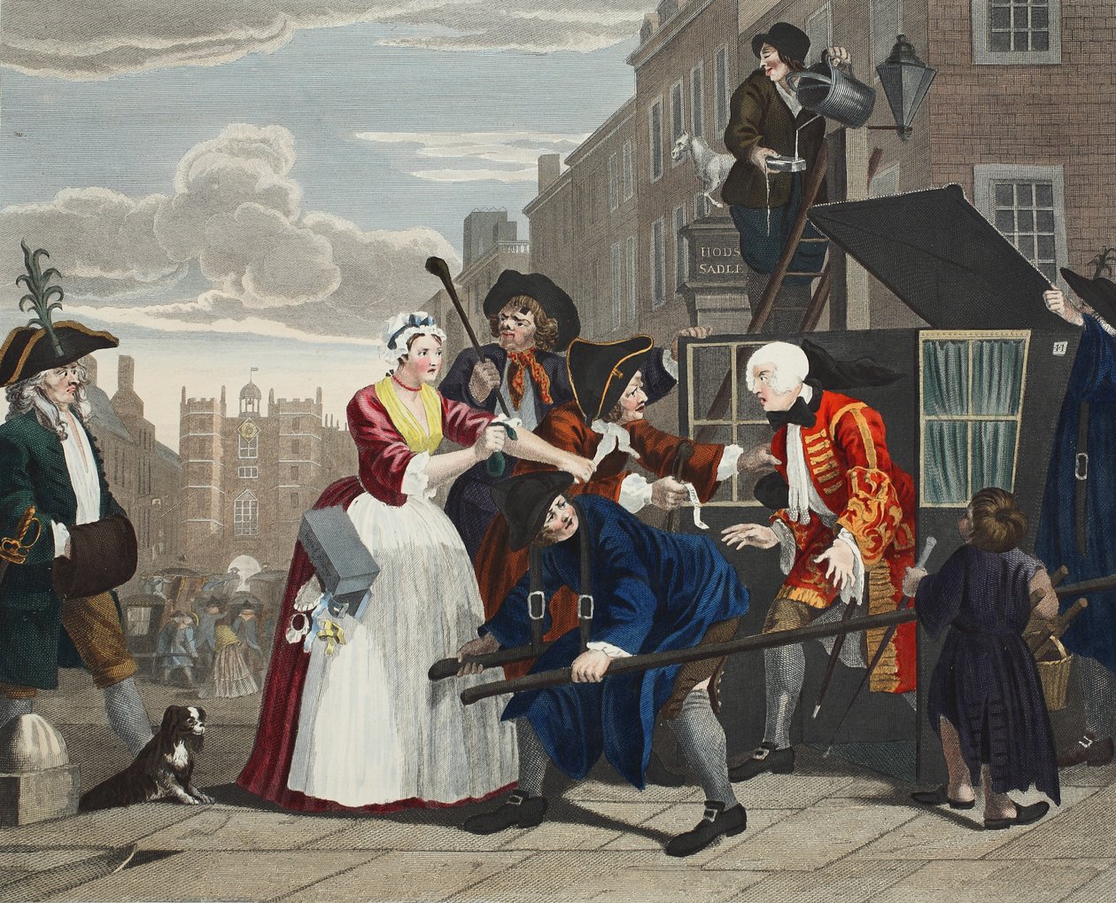 Arrested for Debt, plate V fra 