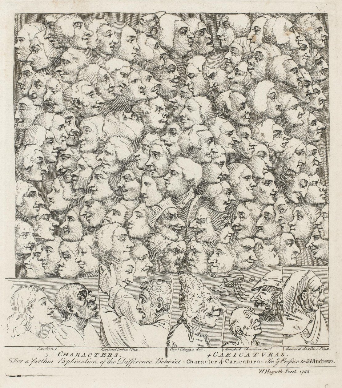 Karikaturtegn av William Hogarth