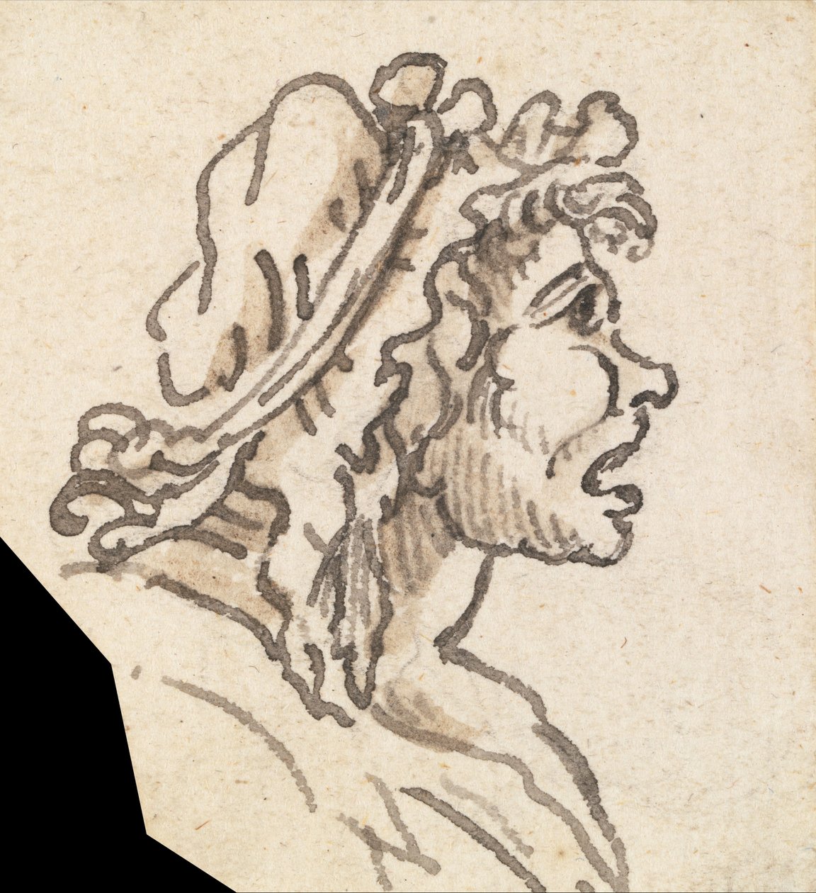Grotesk mannlig hode av William Hogarth