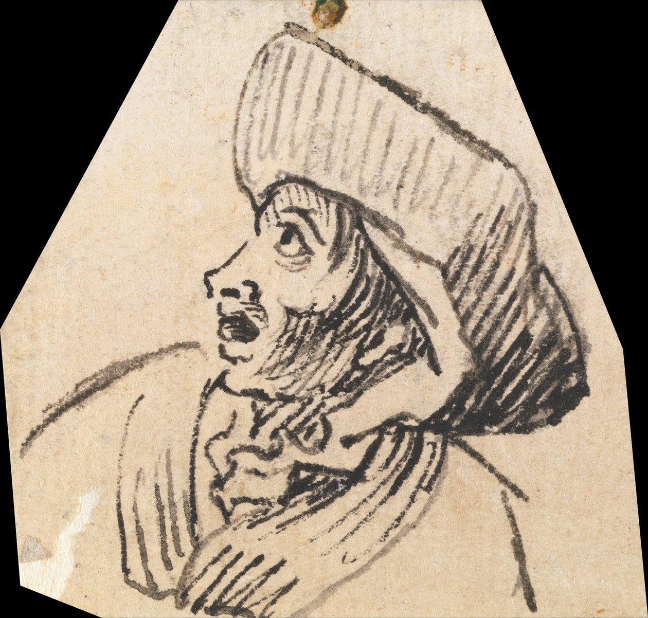 Grotesk mannlig hode av William Hogarth