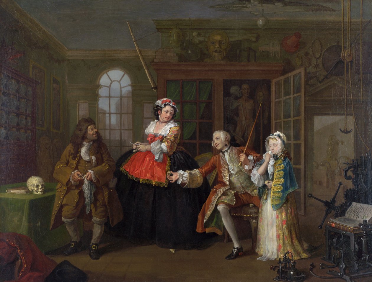 Ekteskap A-la-Mode 3, Inspeksjonen av William Hogarth