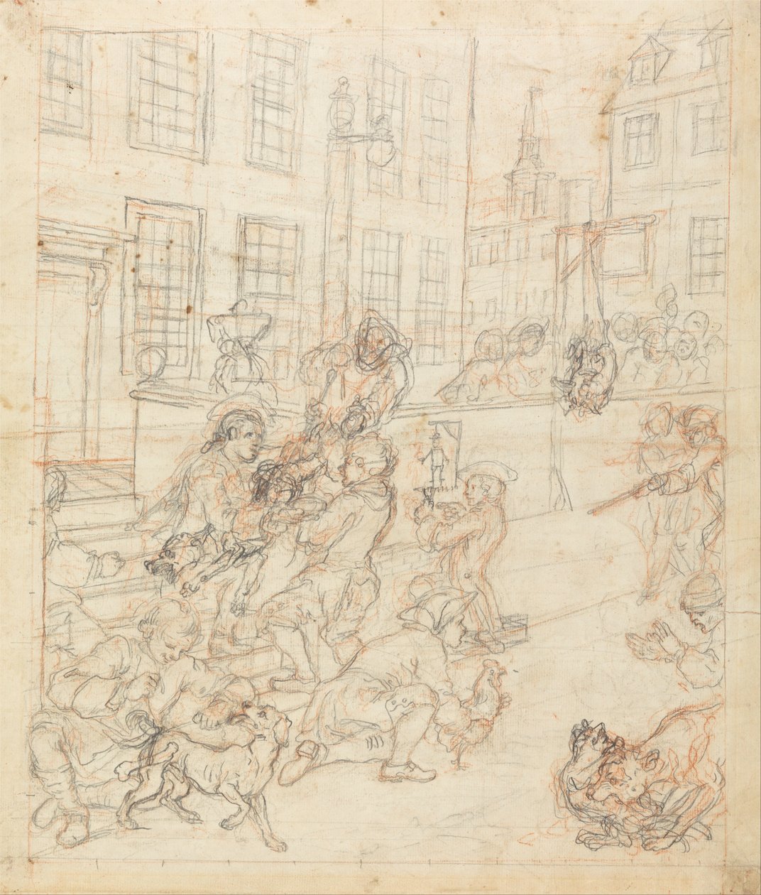 Den første fasen av grusomhet av William Hogarth