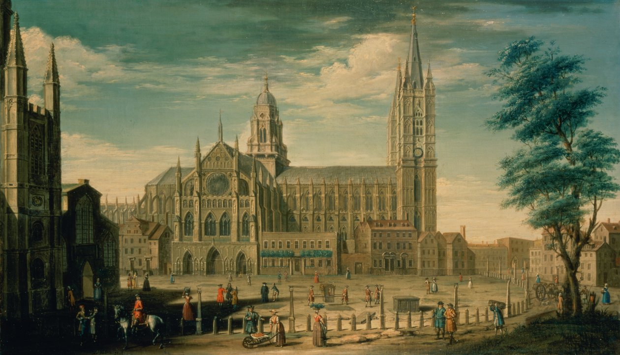 Nordfronten til Westminster Abbey av William James