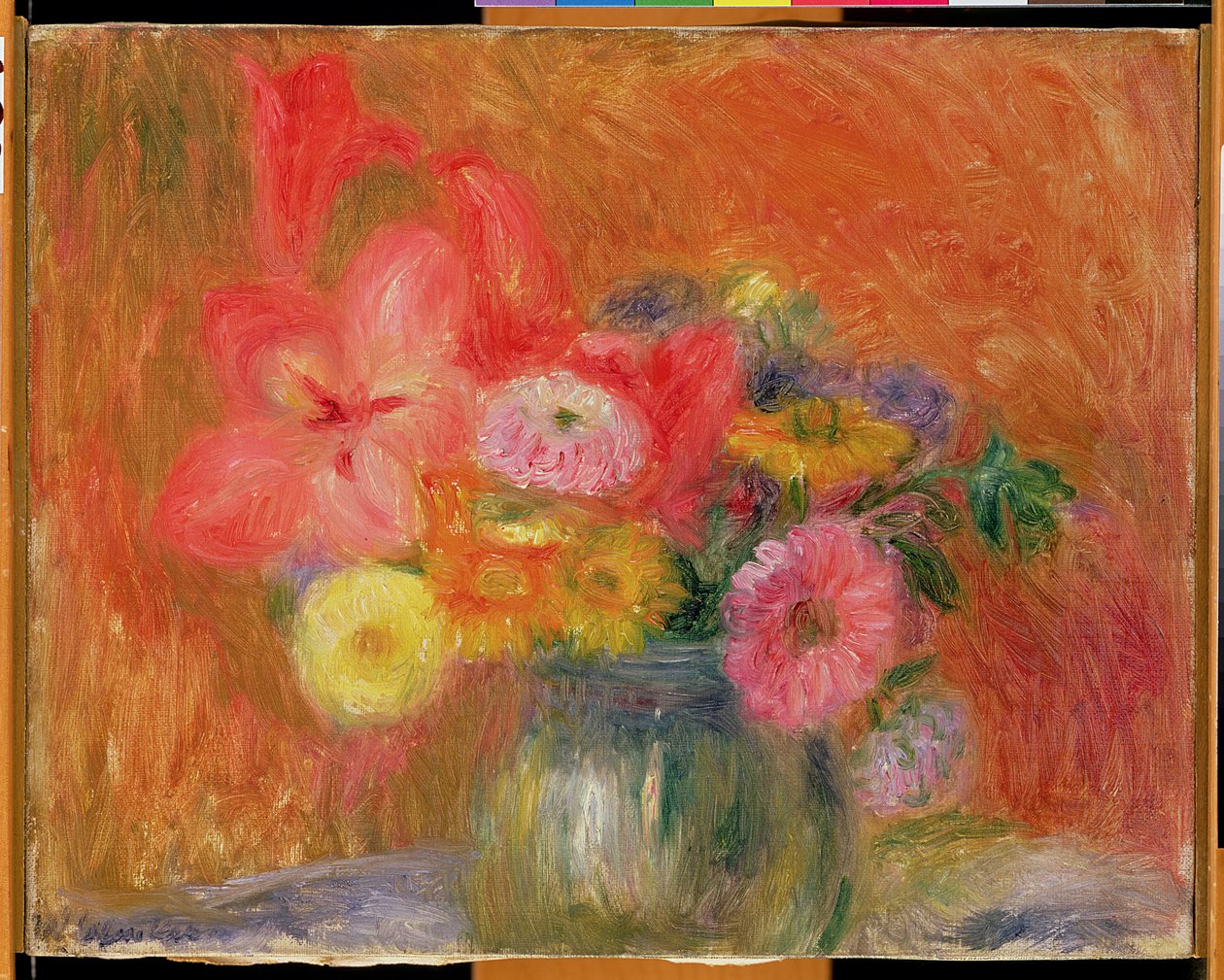 Skål med blomster av William James Glackens