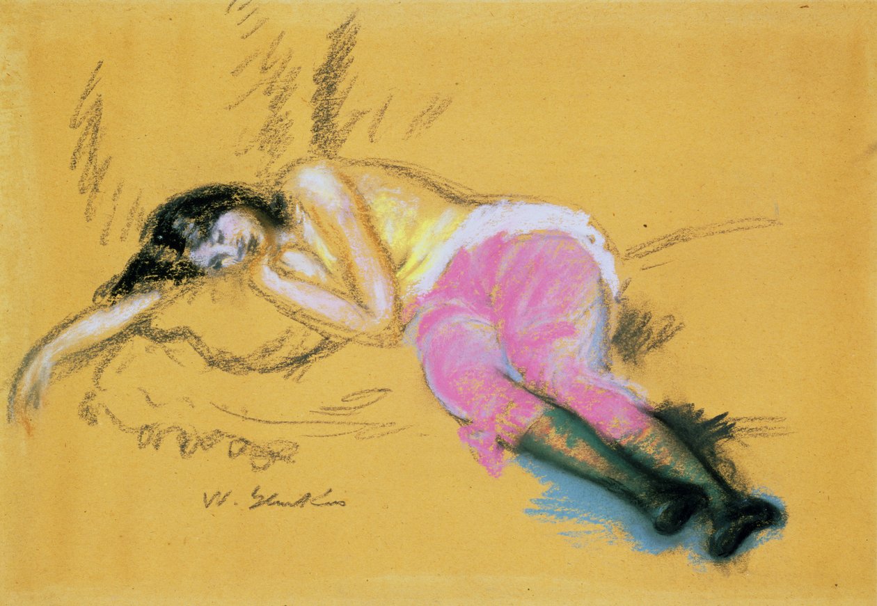 Jenta sover av William James Glackens