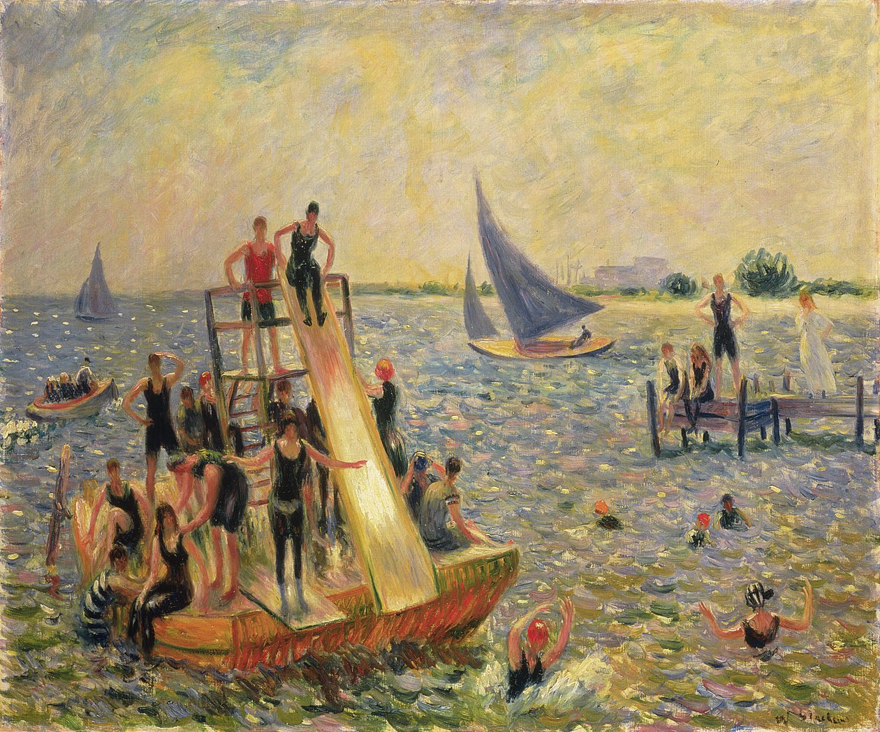 Flottøren eller flåten av William James Glackens