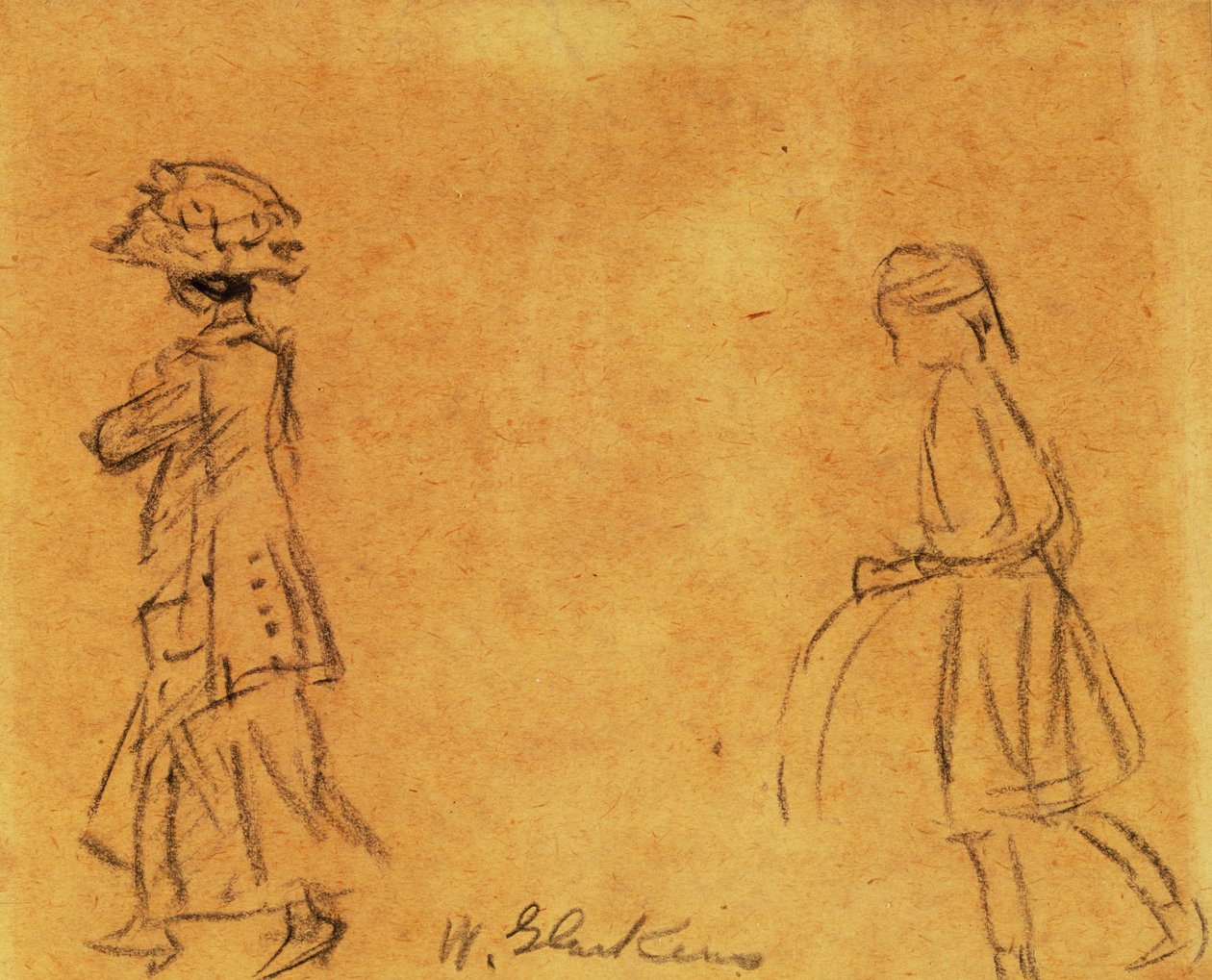 Kvinne og jente av William James Glackens