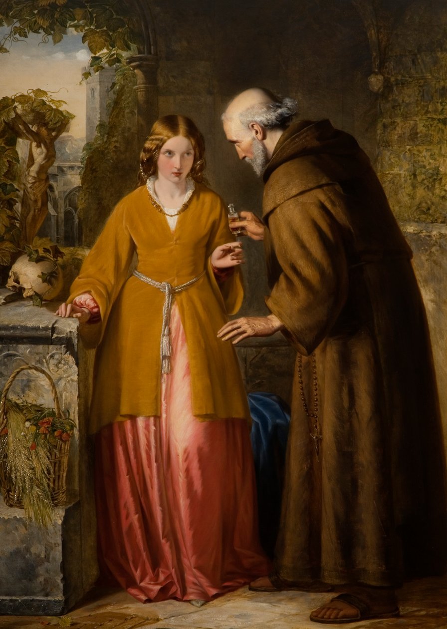 Juliet and the Friar "Ta denne ampullen" av William James Grant