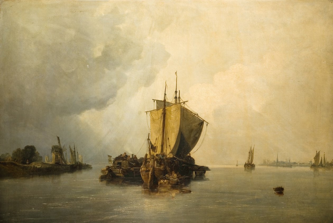 The Mouth of Sheldt, 1836 av William James Muller