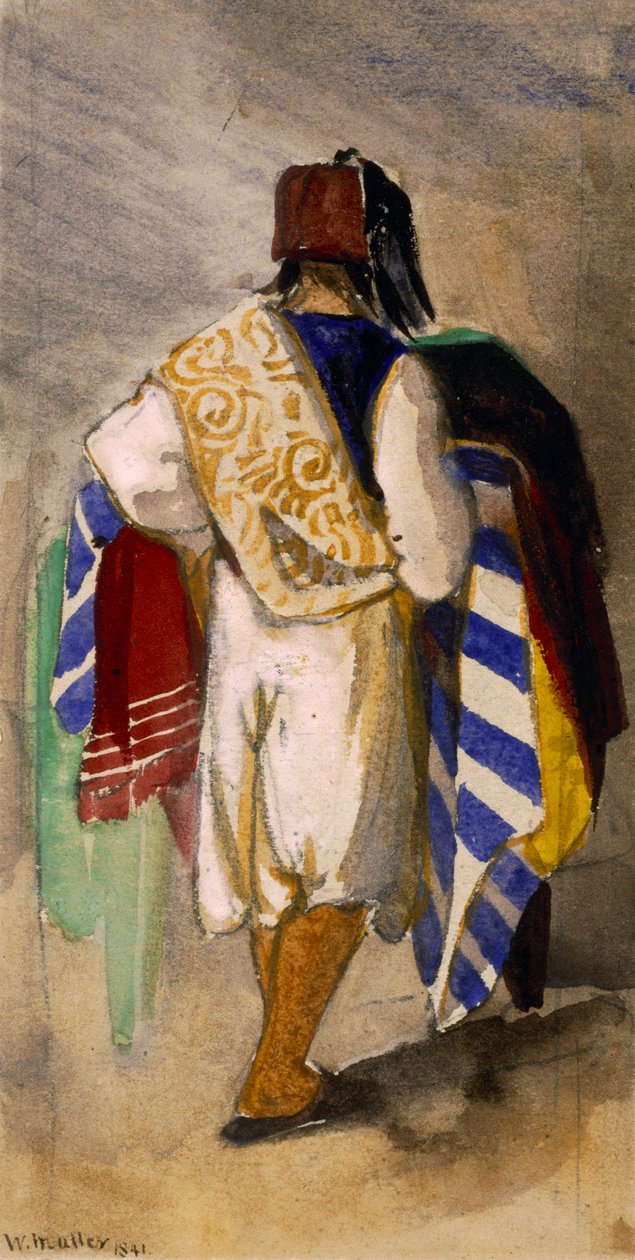 Tyrkisk teppeselger, 1841 av William James Muller