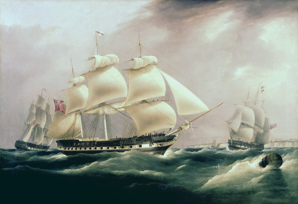 East Indiaman Herefordshire, 1815 av William John Huggins