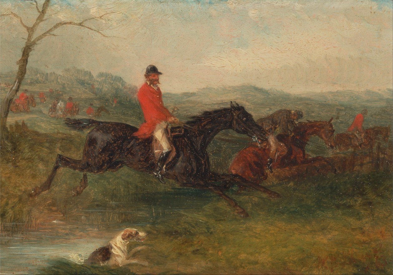 Foxhunting- Rydde en bekk av William Joseph Shayer