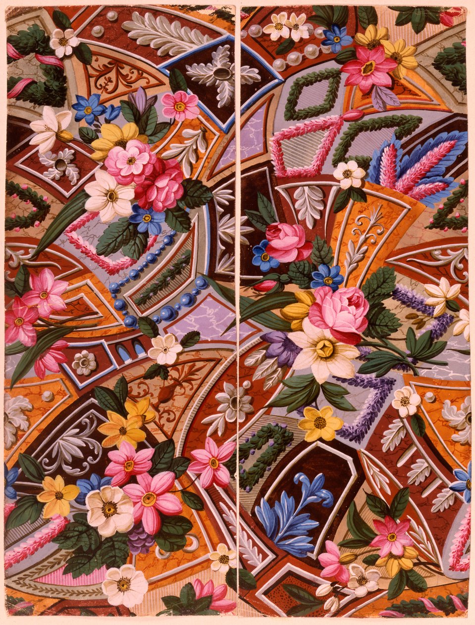 Tekstildesign, c.1788-92 av William Kilburn