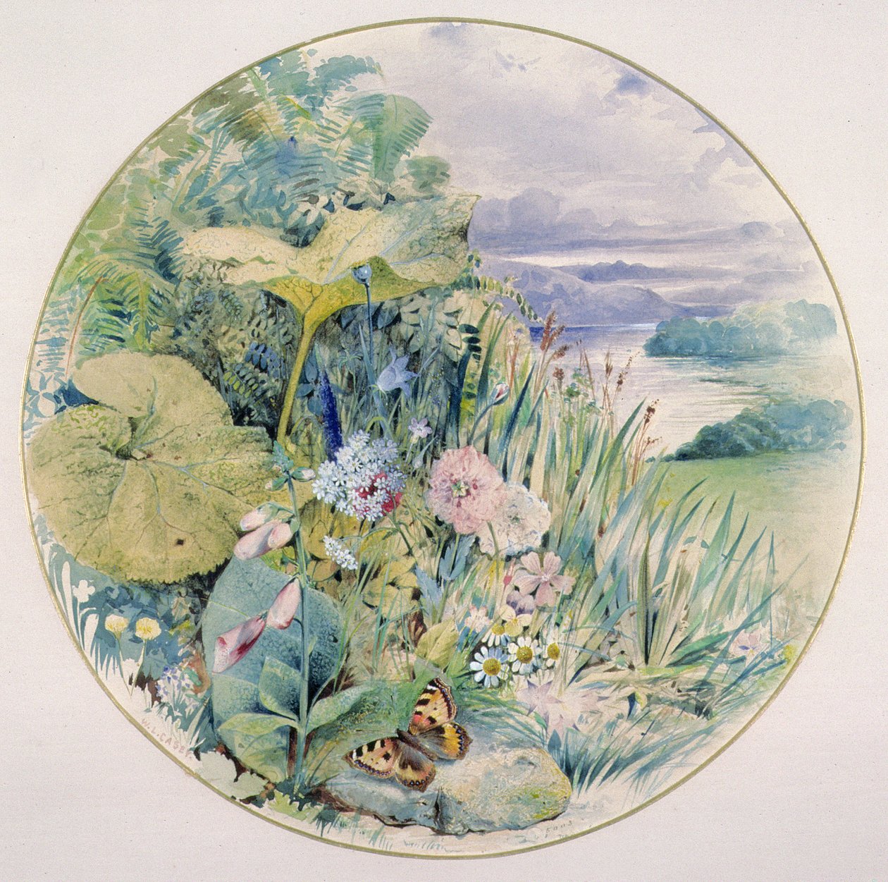 Ville blomster og vegetasjon, i et Lakeland-distrikt av William Linnaeus Casey