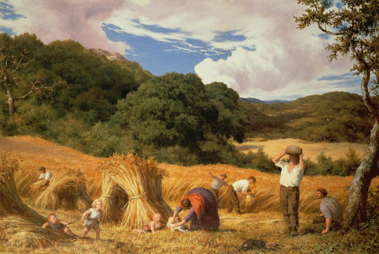 Kornåker i Surrey, 1860 av William Linnell
