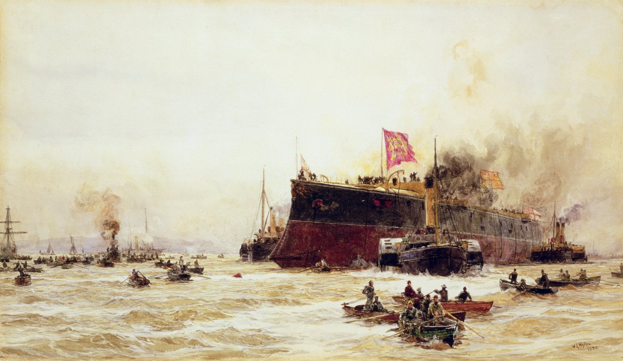 Fødsel av en titan, 1890 av William Lionel Wyllie