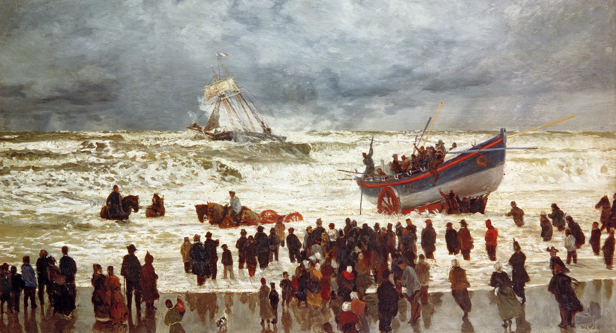 Redningsbåten, 1873 av William Lionel Wyllie