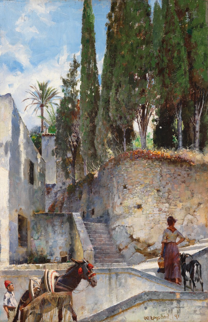 The Backstreets of Napoli, 1891 av William Logsdail