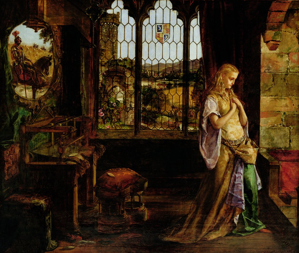 The Lady of Shalott, 1858 av William Maw Egley