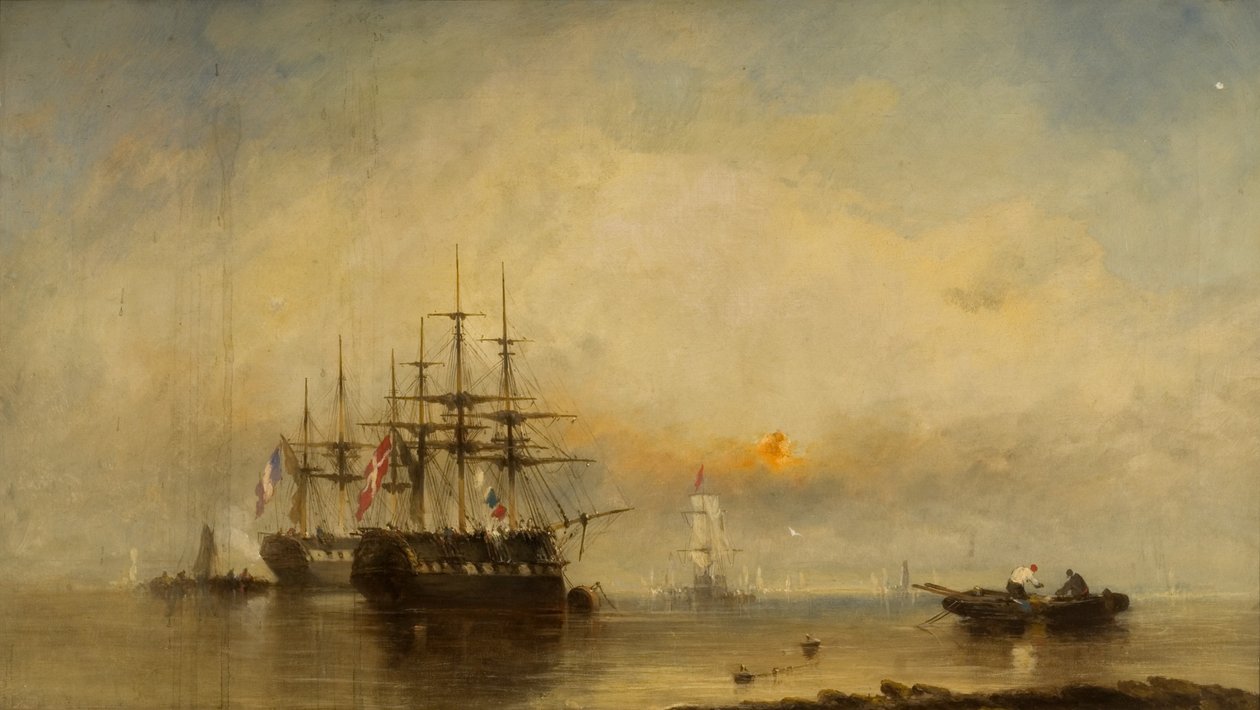 Kveld på Medway av William McAlpine