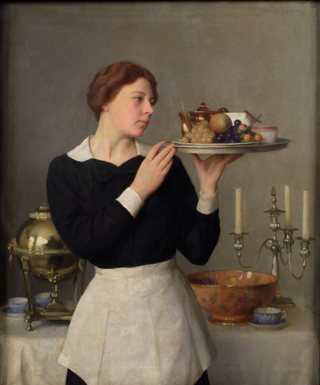 Servitrisen, 1923 av William McGregor Paxton