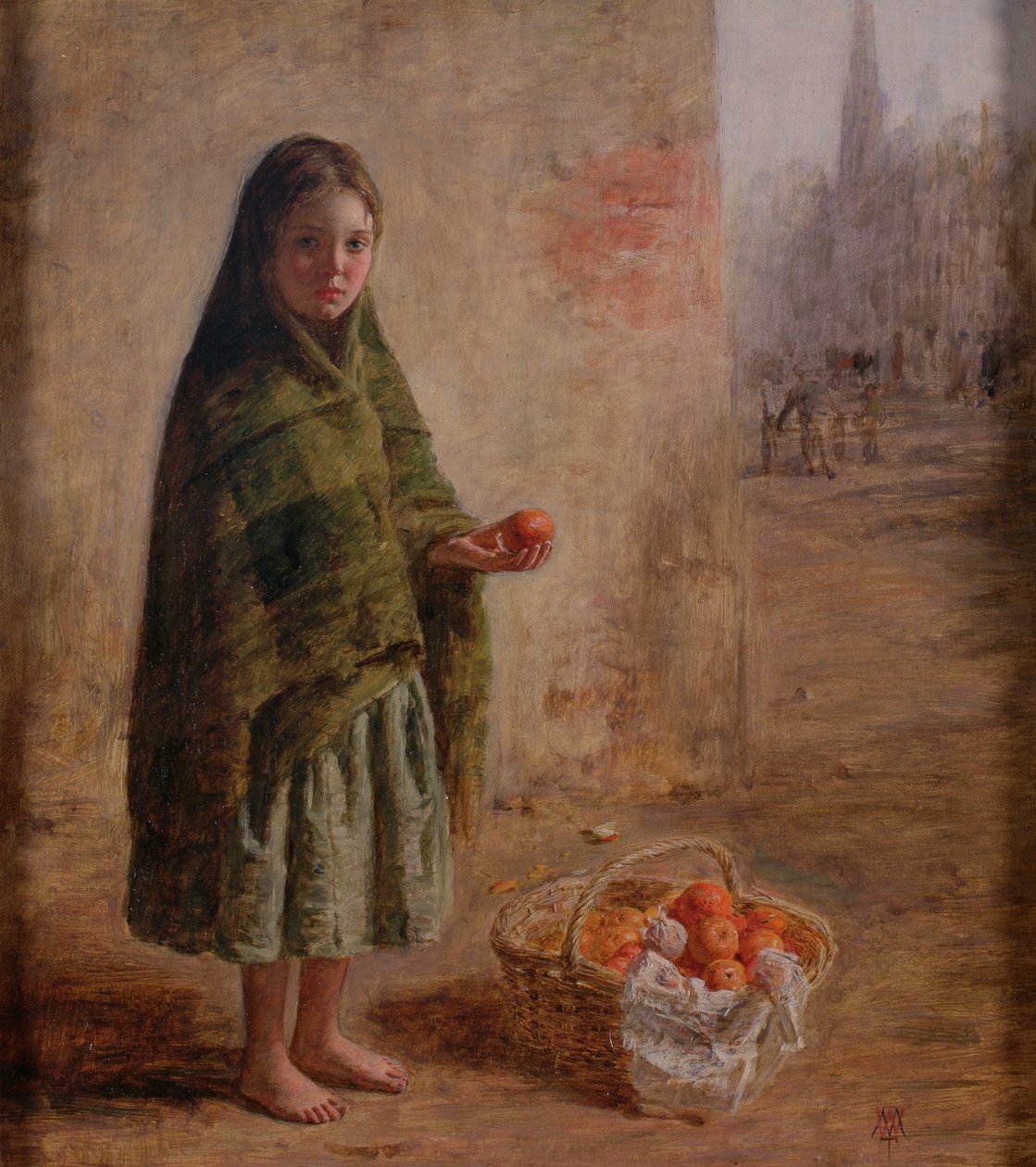 En oransje selger, ca. 1865 av William McTaggart