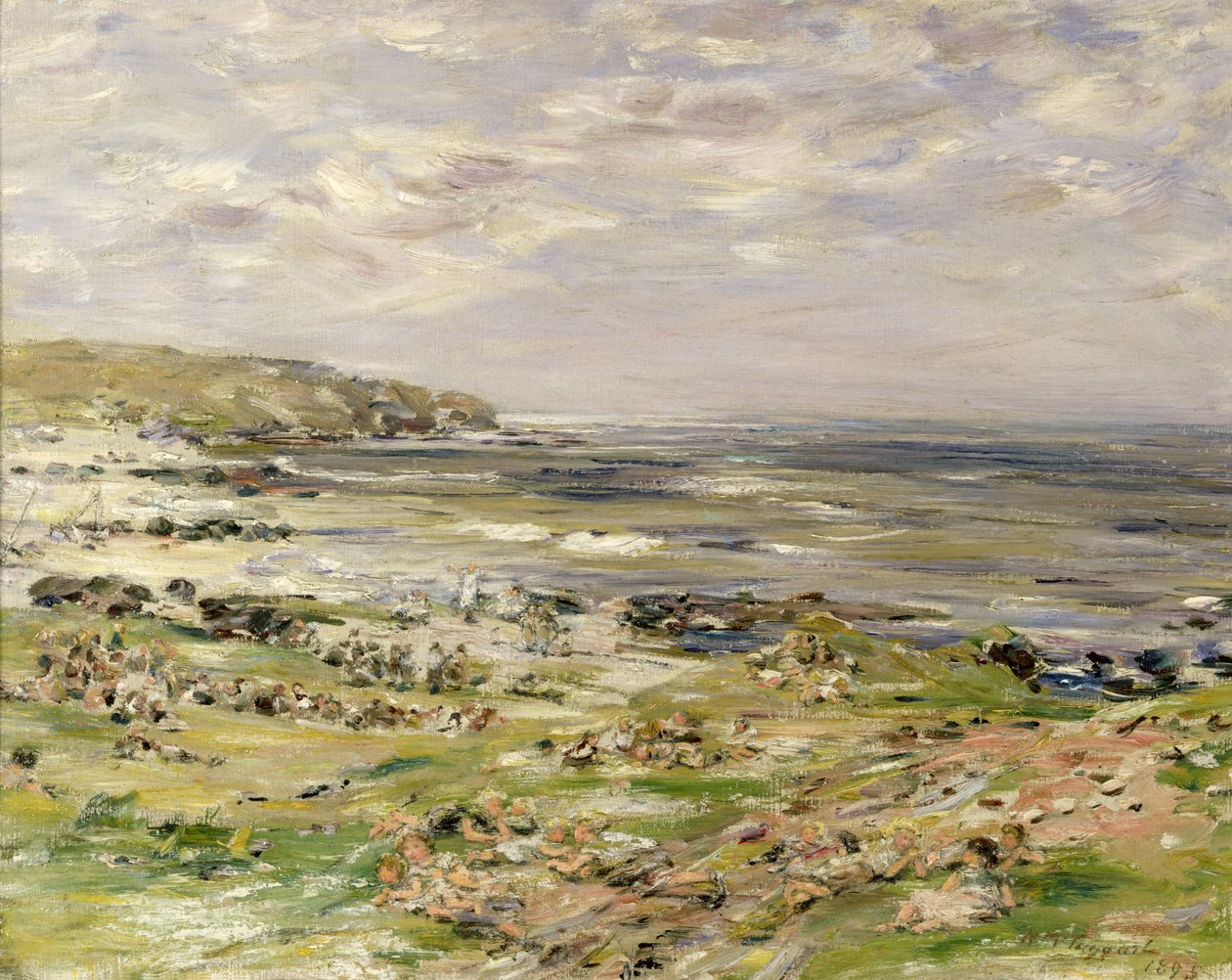 Studie for forkynnelsen av St. Columba, Iona, Indre Hebridene (se 50689) av William McTaggart