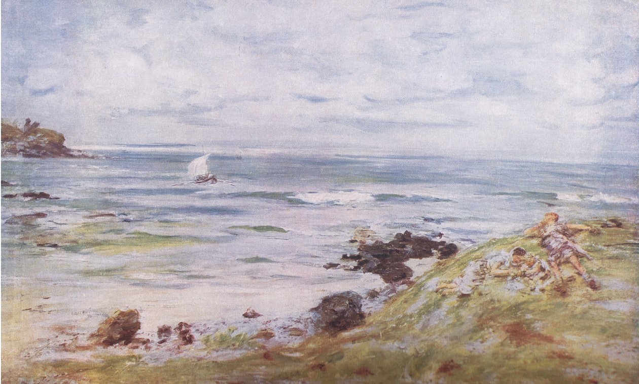 The coming of St Columba, Bibbys Annual, 1916-1917 av William McTaggart