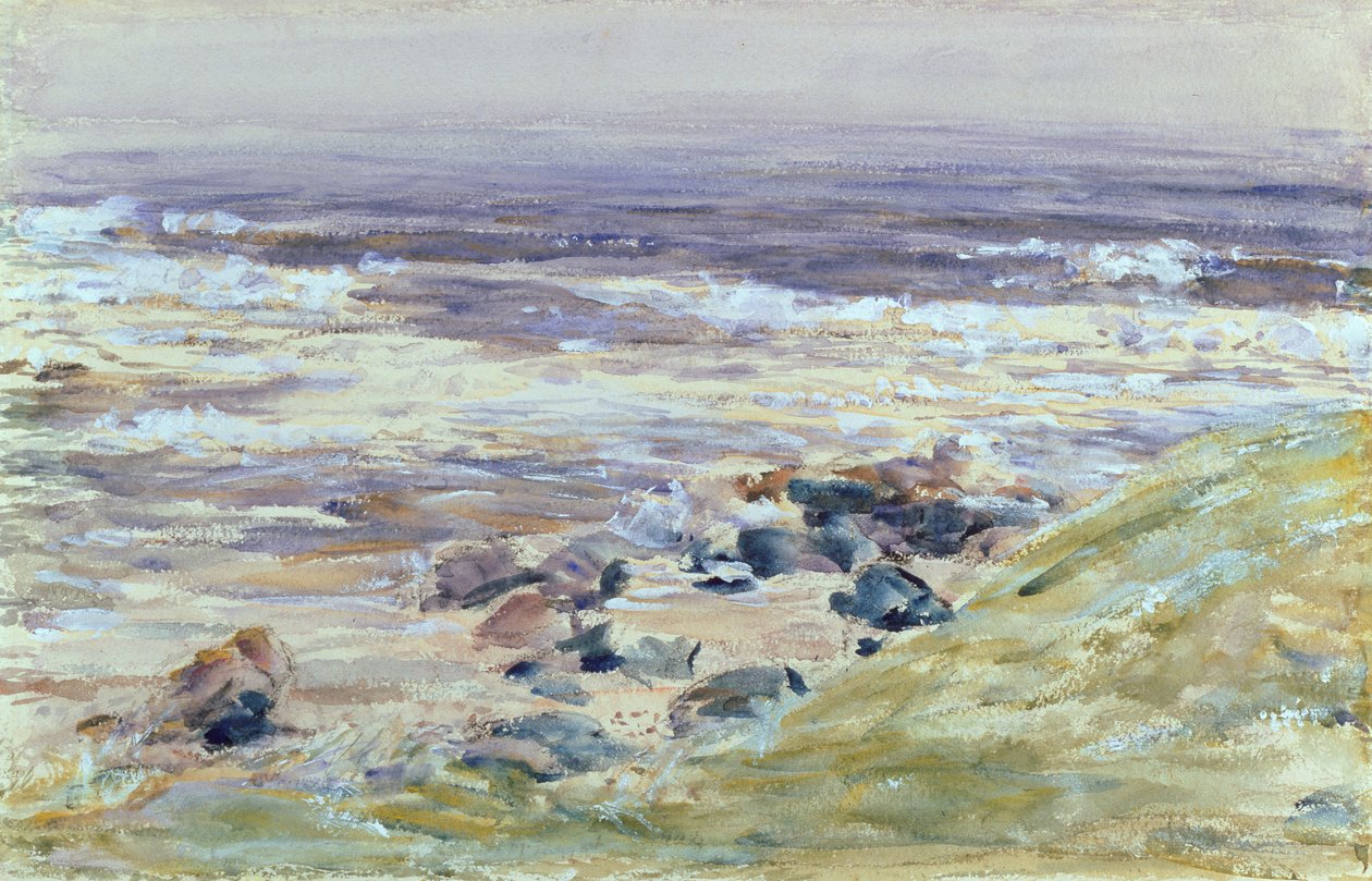 Da St. Columba landet, 1904 (wc på papir) av William McTaggart