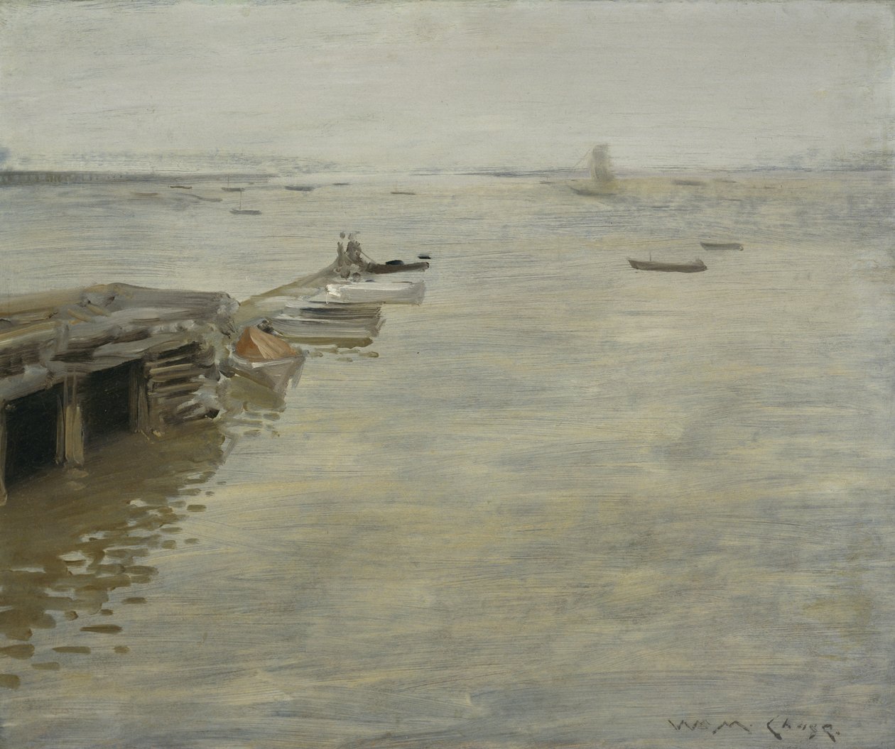 En grå dag, 1886 av William Merritt Chase