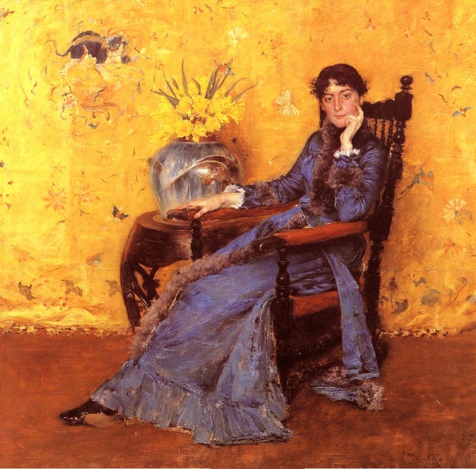 Portrett av frøken Dora Wheeler av William Merritt Chase