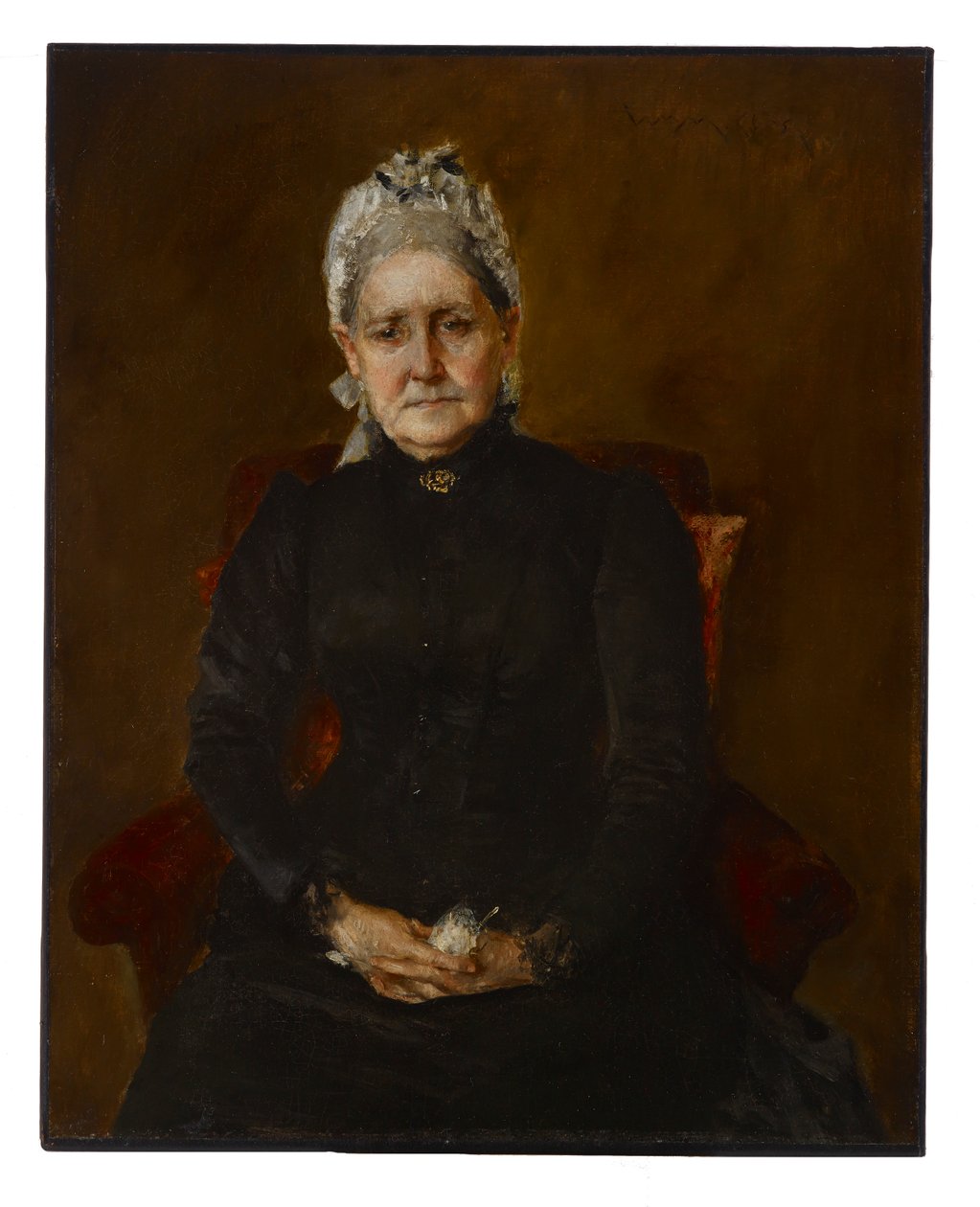Portrett av min mor (Sarah Swaim Chase) av William Merritt Chase