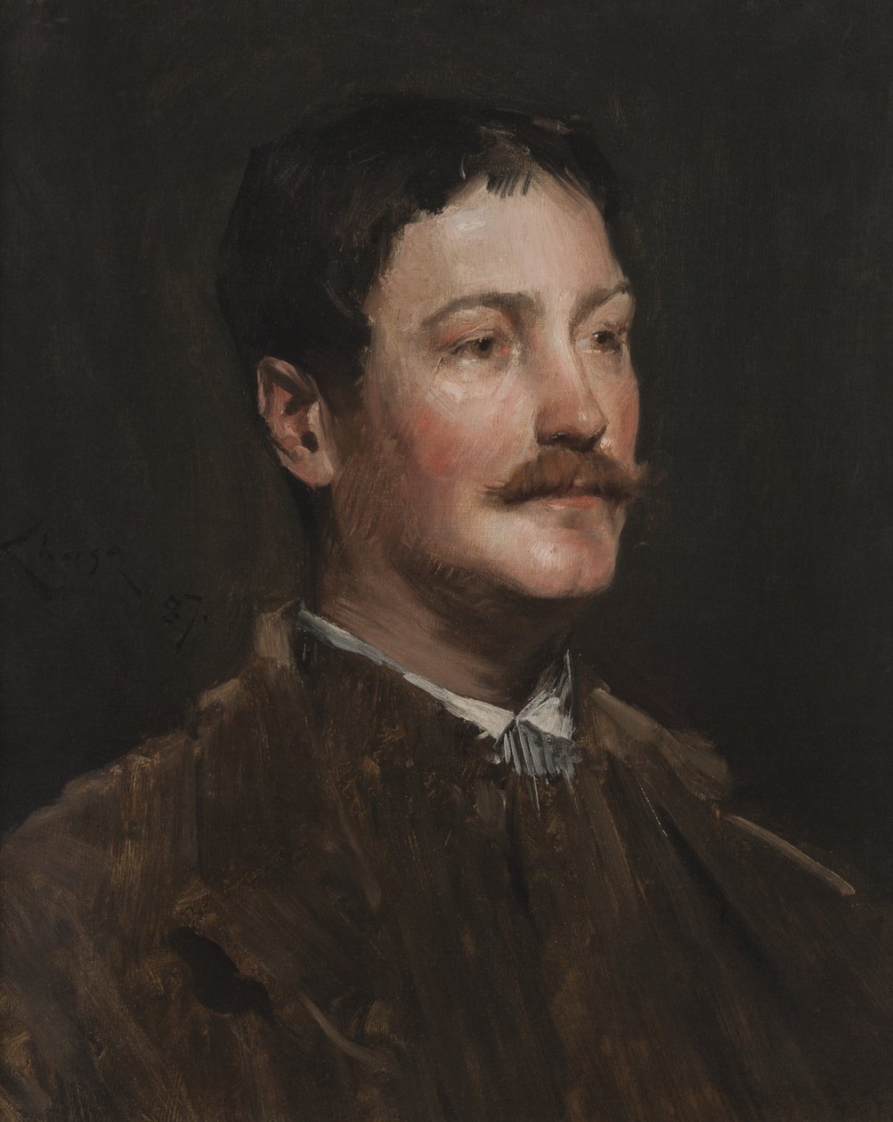 Portrett av Thomas Wilmer Dewing av William Merritt Chase