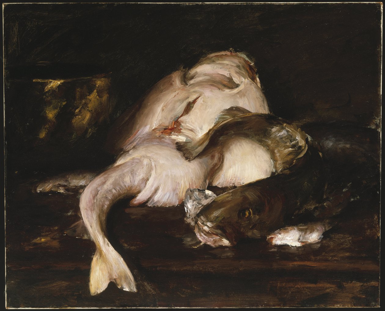 Stilleben, fisk, 1912 av William Merritt Chase