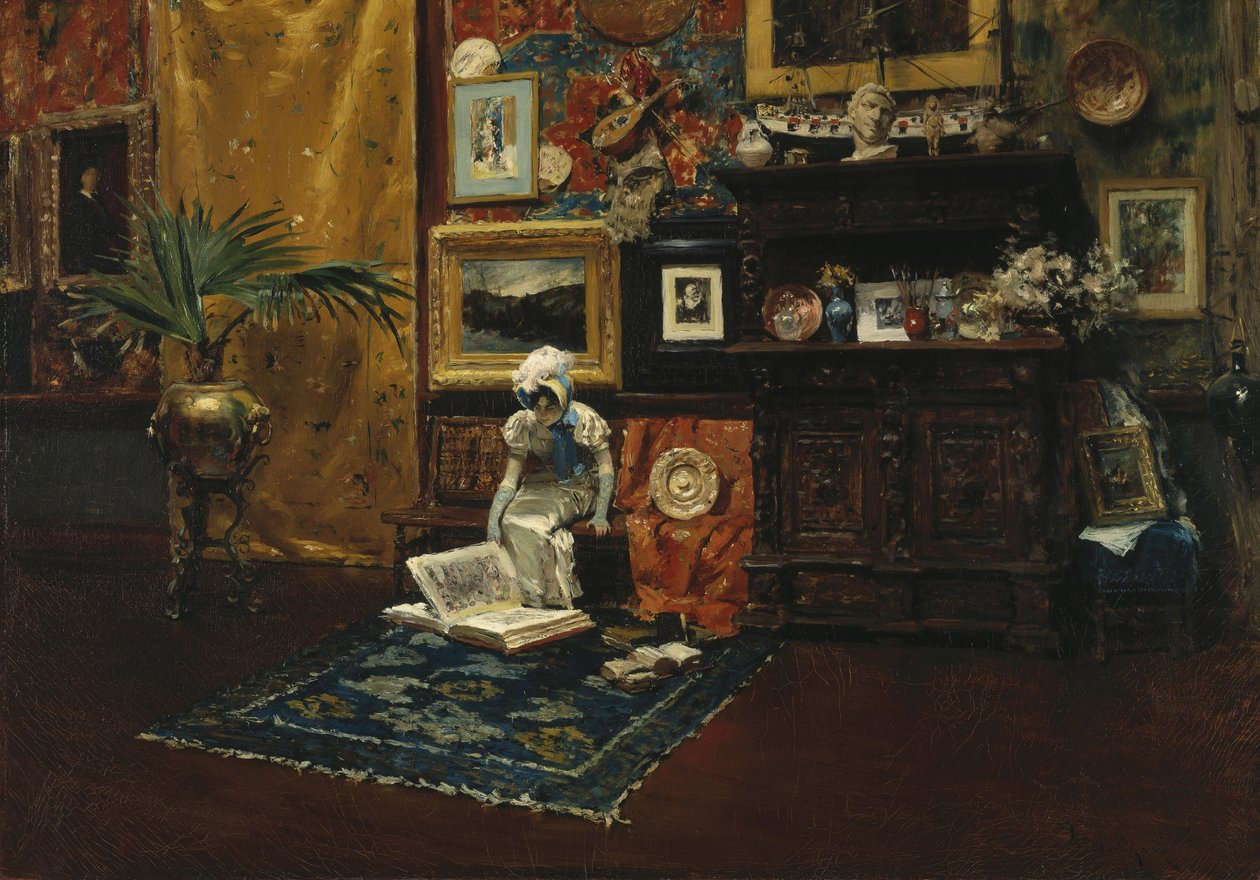 Studio Interiør av William Merritt Chase