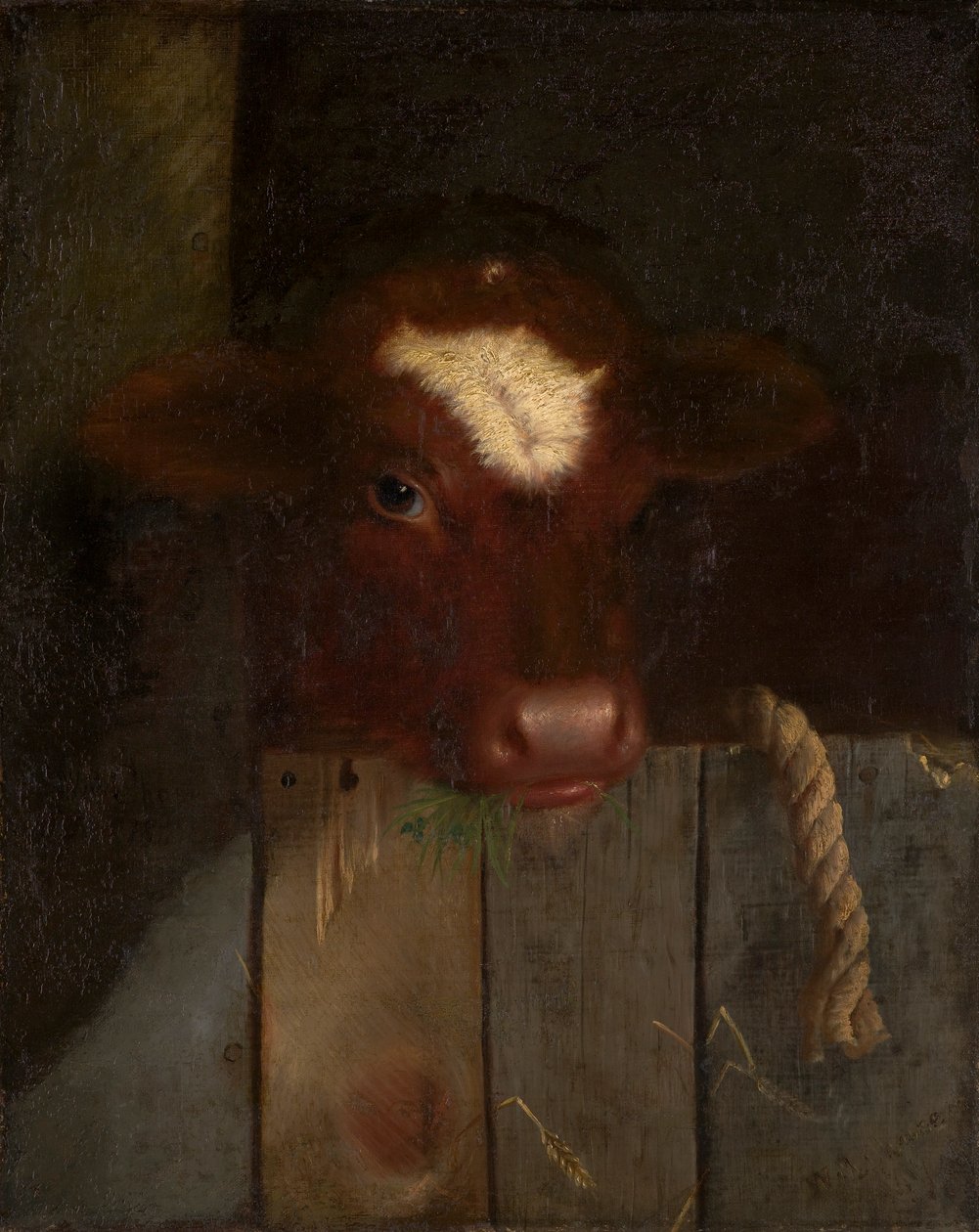 Familieku (kalvehode) av William Merritt Chase