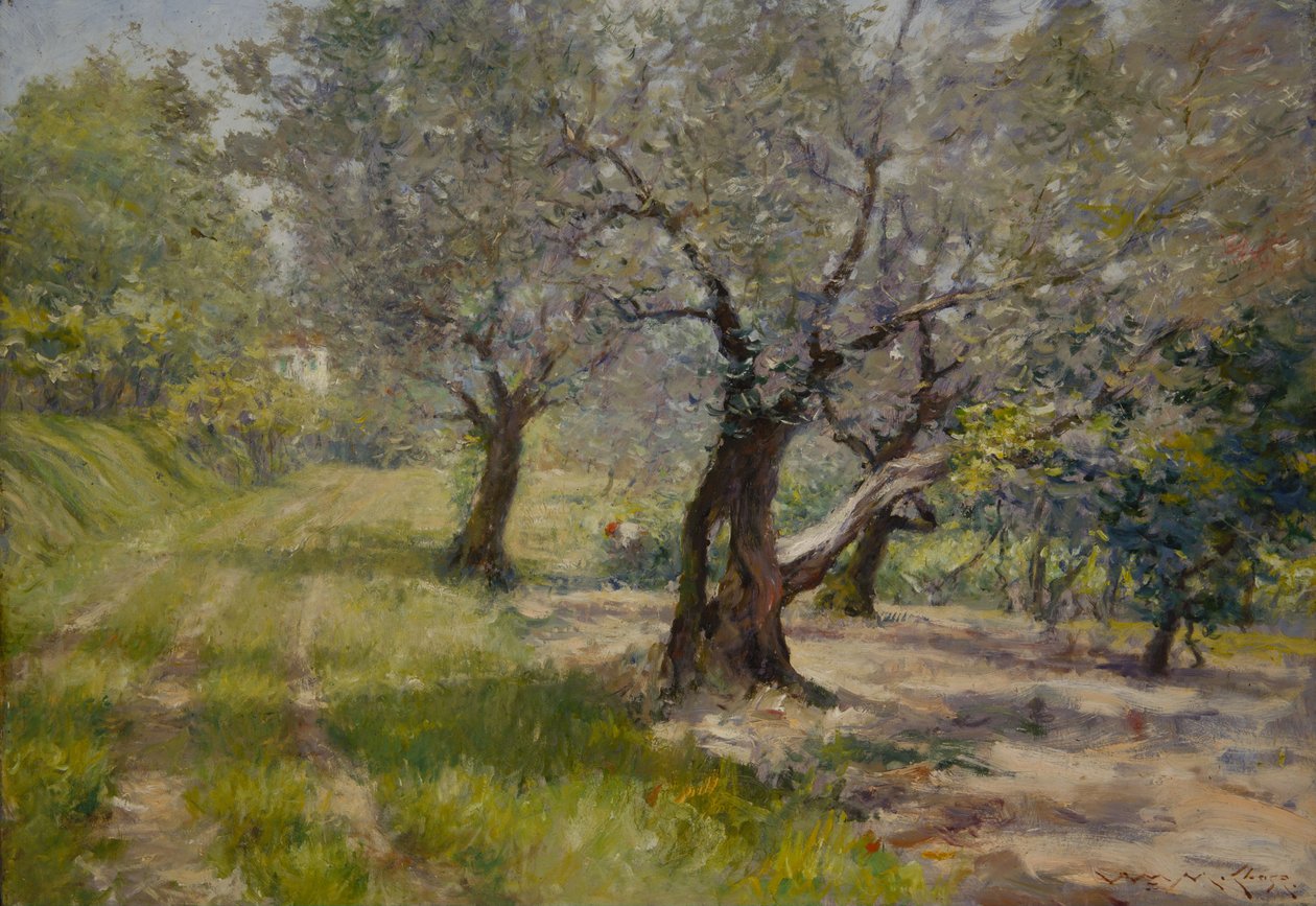 The Olive Grove av William Merritt Chase