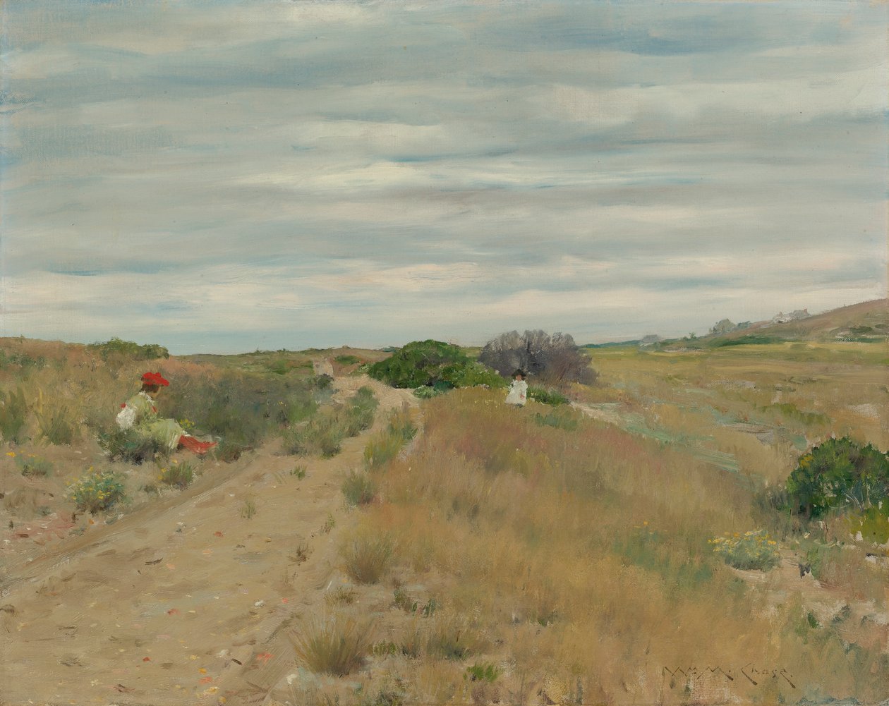 Den gamle Sandveien av William Merritt Chase