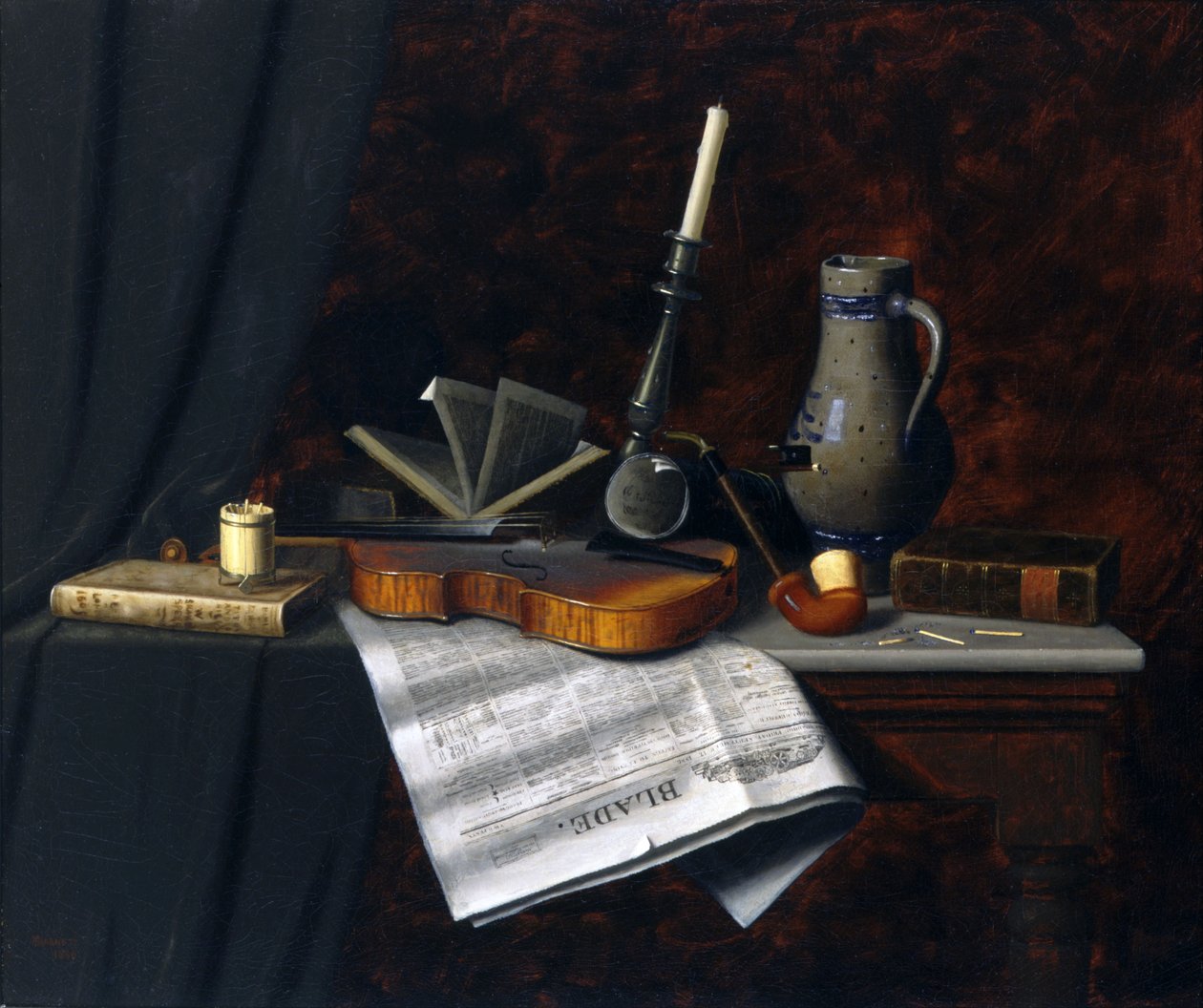 Stilleben med Toledo -bladet av William Michael Harnett