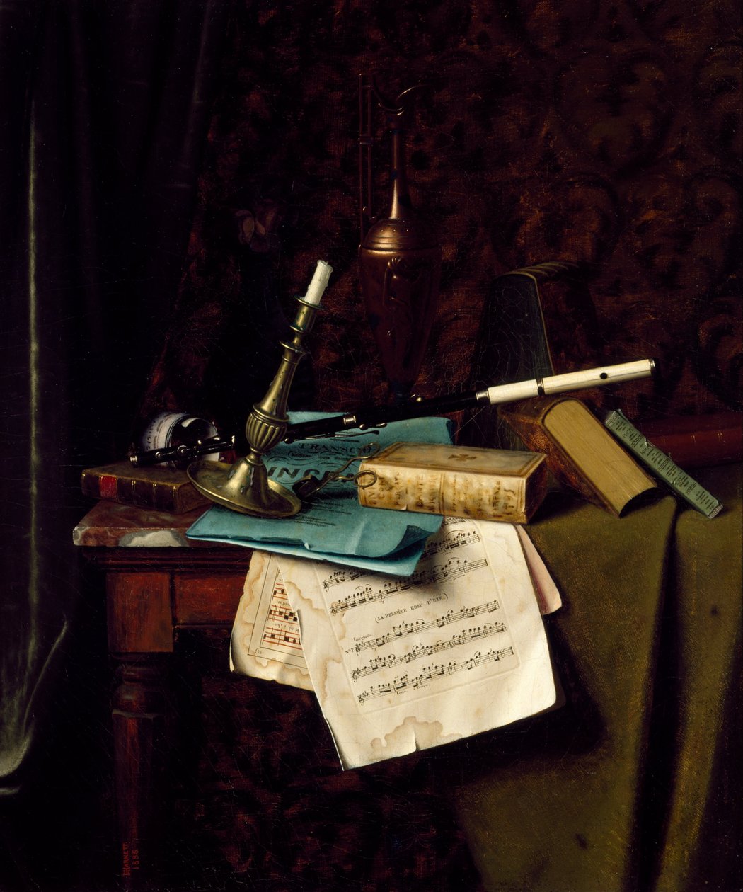 Den siste sommerrosen av William Michael Harnett