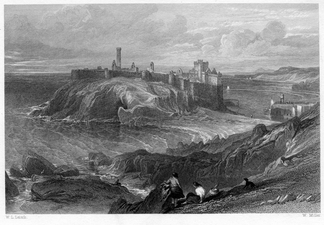 Peel Castle, Isle of Man av William Rickarby Miller