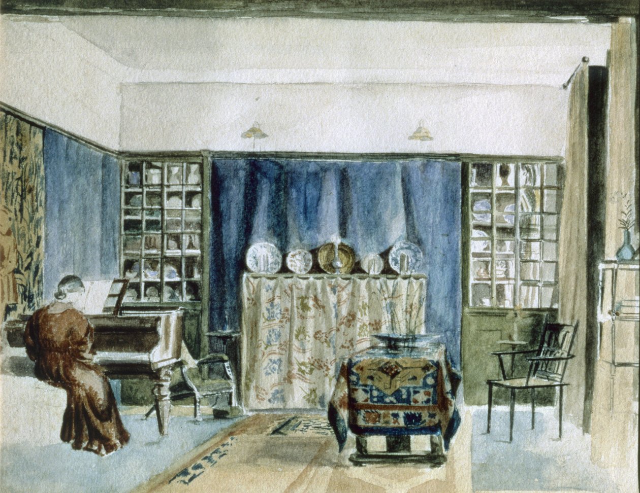 Interiør av Kelmscott Manor av William Morris